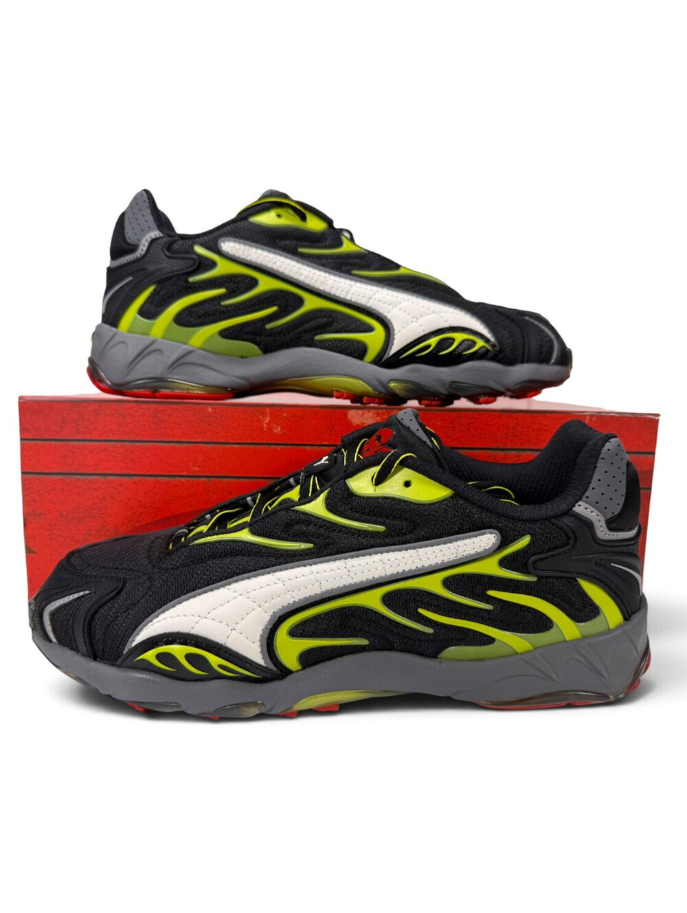 A$AP ROCKY x PUMA Inhale Mesh Sneaker ASAP Black Neon 402459 01 Men's Size 12
